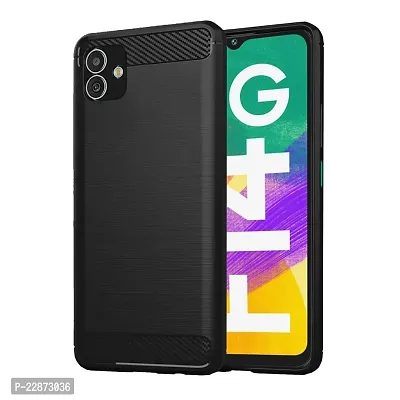 Fastship Silicone Hybrid Rubber Case Back Cover for Samsung Galaxy F14 5G  Black-thumb0