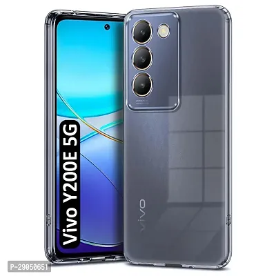 Fastship soft Rubber Back Cover for Vivo V2336 / Vivo Y200e -5G - Transparent-thumb0