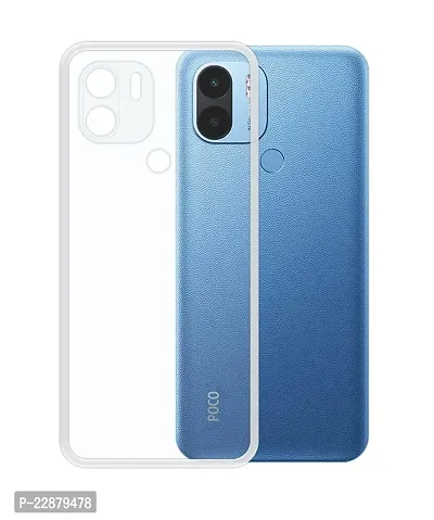 Fastship Cases Rubber Silicone Back Cover for MI REDMI A1 Plus  Transparent