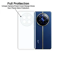 Fastship soft Rubber silicone Clear Back Cover for Realme 12 Pro 5G- Transparent-thumb4