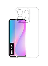 Fastship Rubber Back Cover for itel A662L  itel A60  Transparent-thumb1