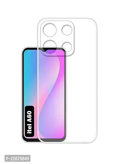 Fastship Rubber Back Cover for itel A662L  itel A60  Transparent-thumb2