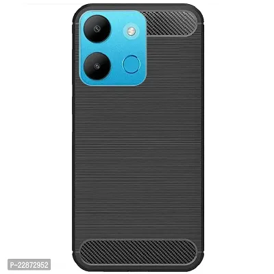 Fastship Silicone Rubber Hybrid Case Case Back Cover for itel A662L  itel A60  Black-thumb2