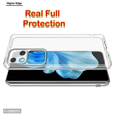 Fastship soft Rubber silicone Clear Back Cover for Vivo V30 Pro 5G - Transparent-thumb5