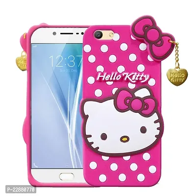 Fastship 3D Cute Soft Silicone Rubber Case with Pendant Girls Back Cover for Vivo Y55L  Pink-thumb2