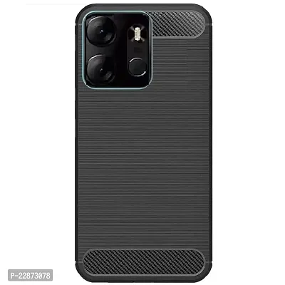 Fastship Silicone Hybrid Rubber Case Back Cover for Tecno Spark Go 2023  Black-thumb0