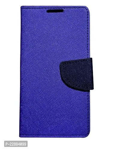 Fastship Imported Canvas Cloth Smooth Flip Cover for 1 One Inside TPU  Inbuilt Stand  Wallet Style Back Cover Case  Stylish Mercury Magnetic Closure  Purple-thumb0