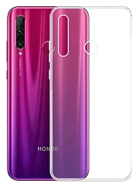 Fastship Rubber Back Cover for Honor 10i  Transparent-thumb1