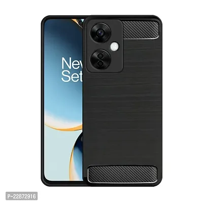 Fastship Cover Case Silicone Hybrid Rubber Case Back Cover for OnePlus Nord CE 3 Lite 5G  Black-thumb2