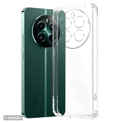 Fastship soft Rubber Silicon Clear Back Cover for Realme 12+ 5G - Transparent-thumb2