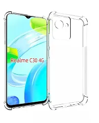 Coverage New case Rubber Back Cover for Realme RMX3581  C30  Transparent-thumb1