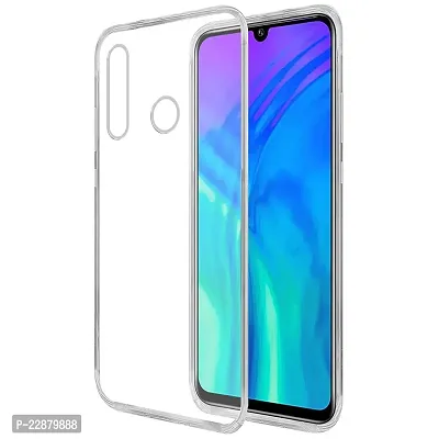 Fastship Rubber Back Cover for Honor 10i  Transparent-thumb0