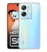 Fastship Rubber Silicone Back Cover for Infinix HOT 30 5G  Transparent-thumb1