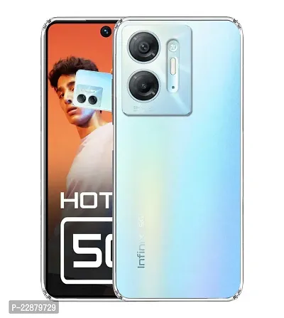 Fastship Rubber Silicone Back Cover for Infinix HOT 30 5G  Transparent-thumb2