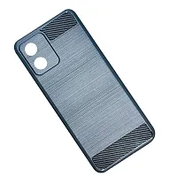 Fastship case Silicone Hybrid Rubber Case Back Cover for Motorola E13  Black-thumb1