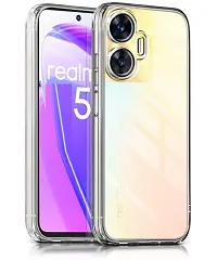 Fastship Cover Case Rubber Back Cover for Realme RMX3710  C55  Transparent-thumb1