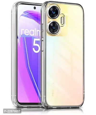 Fastship Cover Case Rubber Back Cover for Realme RMX3710  C55  Transparent-thumb2