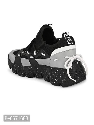 Reliable Mesh Printed Prime Lace Up Sports Shoes For Men-thumb3