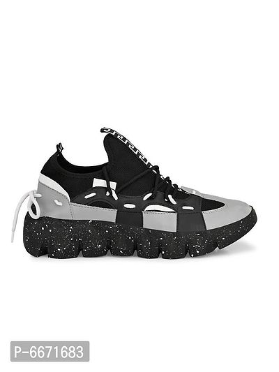 Reliable Mesh Printed Prime Lace Up Sports Shoes For Men-thumb4