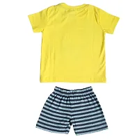 Boy's Printed Multicoloured Cotton T-Shirts with Shorts (Set of 2)-thumb3