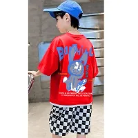 Boys Oversize Tshirt And Short Set (Pack of 1)-thumb1