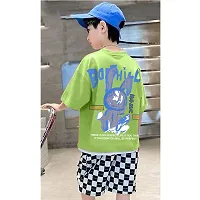 Boys Oversize Tshirt And Short Set (Pack of 1)-thumb1