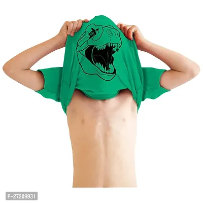 Fabulous Green Cotton Printed T-Shirts with Shorts For Boys-thumb2