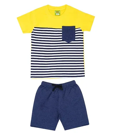 Baby Boys T-shirt And Short Set (Pack of 1) Clothing Set