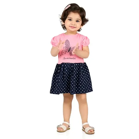 Kids Girls/Baby Girls Stylish Beautiful Dress/Frock (Pack of 1)hellip;