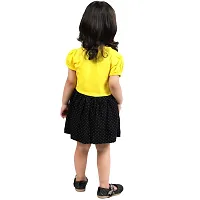 Kids Girls/Baby Girls Stylish Cotton Yellow Beautiful Dress/Frock (Pack of 1)hellip;-thumb1