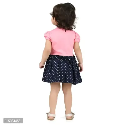 Kids Girls/Baby Girls Stylish Cotton Pink Beautiful Dress/Frock (Pack of 1)hellip;-thumb2