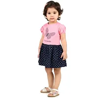 Kids Girls/Baby Girls Stylish Cotton Pink Beautiful Dress/Frock (Pack of 1)hellip;-thumb2