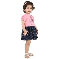 Kids Girls/Baby Girls Stylish Cotton Pink Beautiful Dress/Frock (Pack of 1)hellip;-thumb3