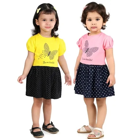 Printed Cotton Dress Combo Pack of 2