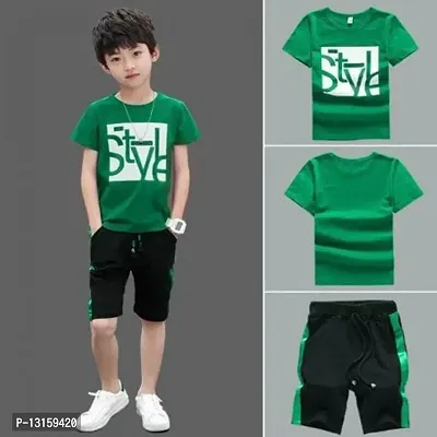 GUDPIG Baby Boys Tshirt And Short Set (Pack of 1) Clothing Set