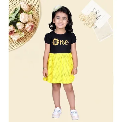 Billyball Kids Printed Frock (Pack of 1)