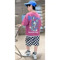 Stylish boys cotton tshirt and shorts set(pack of 1)-thumb1