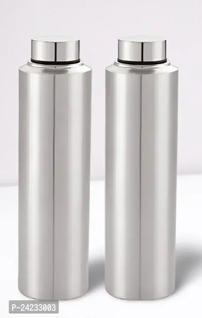 HRIDAY StainlesSteel  Sports/Refrigerator/Gym/School/Collage/Kids/ThunderWaterBottle Steel water bottle 1000 ml (STER OF 2 PC )-thumb0