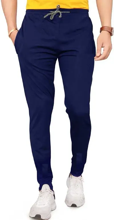 New Launched Polyester Regular Track Pants For Men 