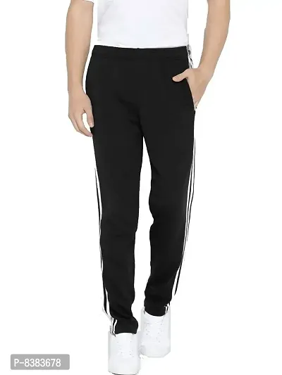 KAFF Men's Regular Fit Cotton Trackpants (MENS TRACK PANT-Single Pcs-BLACK-XL Size_Black_XL)