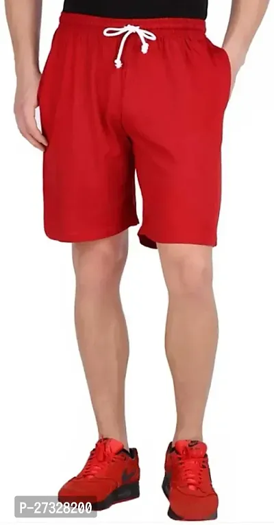 Elegant Cotton Blend Solid Regular Shorts For Men- Pack Of 3-thumb3