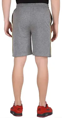 Elegant Cotton Blend Solid Regular Shorts For Men-thumb1