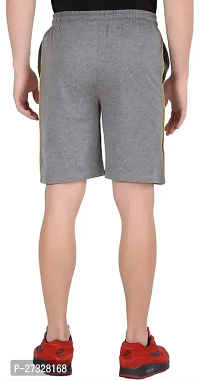 Elegant Cotton Blend Solid Regular Shorts For Men-thumb2