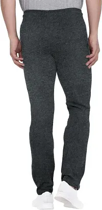 Grey Cotton Regular Track Pants For Men-thumb1