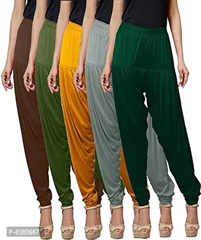 NUN Patiala- 5pcs pack-100% Viscose (Merown,Green,Yellow,Grey,Black)