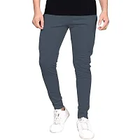 Multicoloured Polyester Blend Regular Track Pants For Men Pack of 2-thumb1