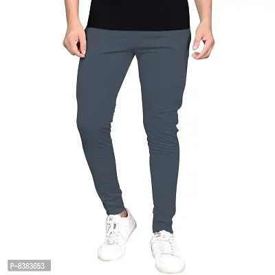 Multicoloured Polyester Blend Regular Track Pants For Men Pack of 2-thumb2