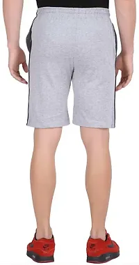 Elegant Cotton Blend Solid Regular Shorts For Men-thumb1