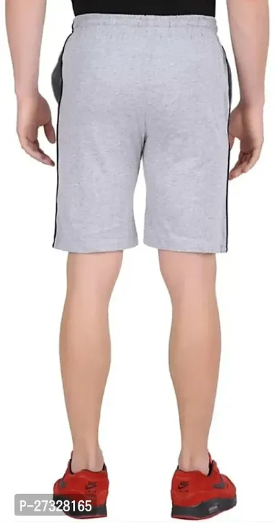 Elegant Cotton Blend Solid Regular Shorts For Men-thumb2