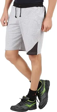 Elegant Cotton Blend Solid Regular Shorts For Men- Pack Of 3-thumb3